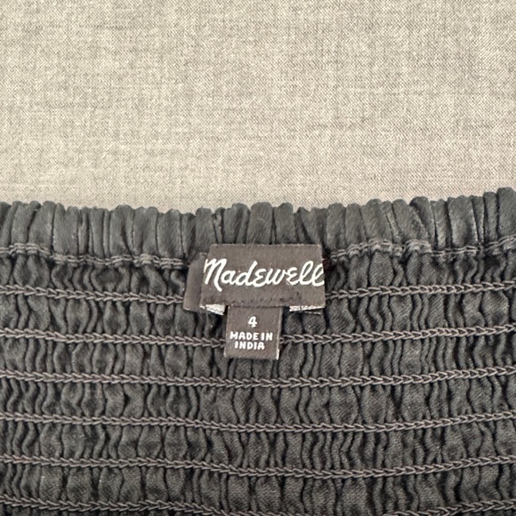 Madewell Black Button-Front Mini Dress - Picture 4 of 4